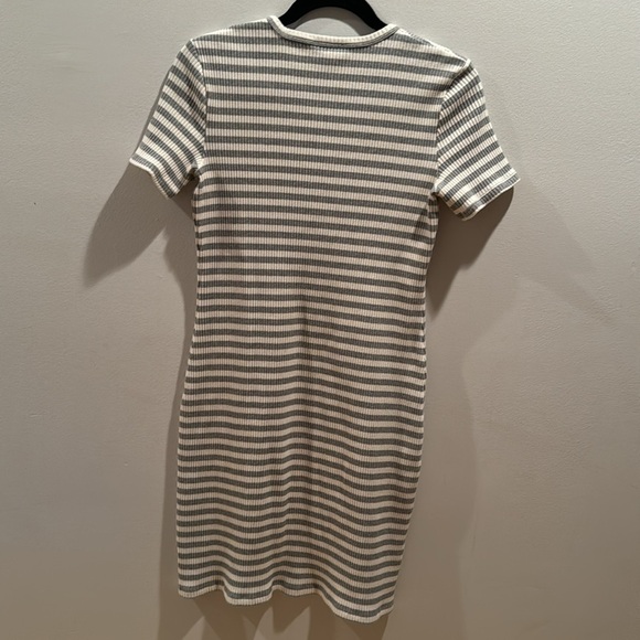 Theory Cherry striped ribbed dress Large - Picture 5 of 6